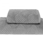 Полотенце для ванной Soft Cotton WAVE хлопковая махра серый 50х100, фото, фотография