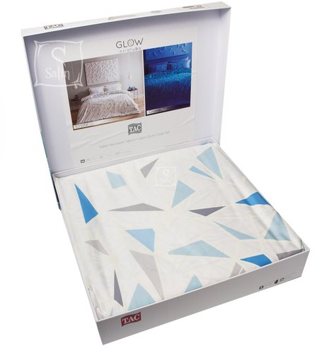 Постельное белье TAC GLOW CRYSTAL хлопковый сатин евро, фото, фотография