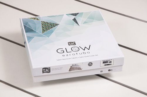 Постельное белье TAC GLOW CRYSTAL хлопковый сатин евро, фото, фотография