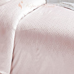Постельное белье Issimo Home MONTE хлопковый сатин-жаккард делюкс розовый евро, фото, фотография