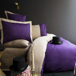 Постельное белье Issimo Home ANNETTE хлопковый сатин-жаккард делюкс пурпурный евро, фото, фотография
