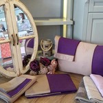 Постельное белье Issimo Home ANNETTE хлопковый сатин-жаккард делюкс пурпурный евро, фото, фотография