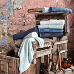 Полотенце для ванной Issimo Home VALENCIA бамбуково-хлопковая махра тёмно-синий 50х90, фото, фотография
