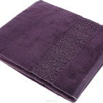 Полотенце для ванной Issimo Home VALENCIA бамбуково-хлопковая махра пурпурный 30х50, фото, фотография