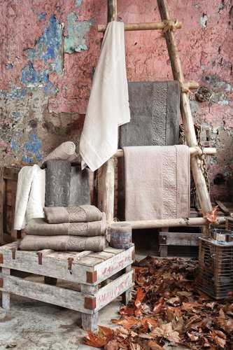 Полотенце для ванной Issimo Home VALENCIA бамбуково-хлопковая махра норка 30х50, фото, фотография
