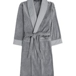 Халат мужской Soft Cotton CLASS хлопковая махра серый L, фото, фотография