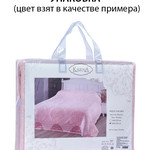Махровая простынь-покрывало для укрывания Karna OTTOMAN хлопок розовый 160х220, фото, фотография