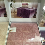 Махровая простынь-покрывало для укрывания Tivolyo Home ELIPS ПВХ хлопок грязно-розовый 160х220, фото, фотография