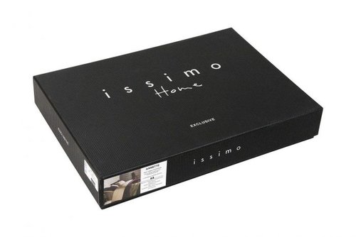 Постельное белье Issimo Home SATIN DECO ROSE хлопковый сатин делюкс белый+голубой евро, фото, фотография