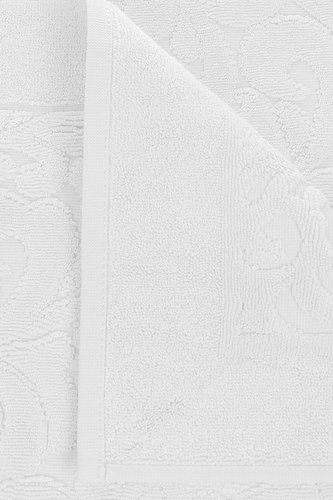 Коврик-полотенце Issimo Home VALENCIA бамбуково-хлопковая махра белый 50х80, фото, фотография