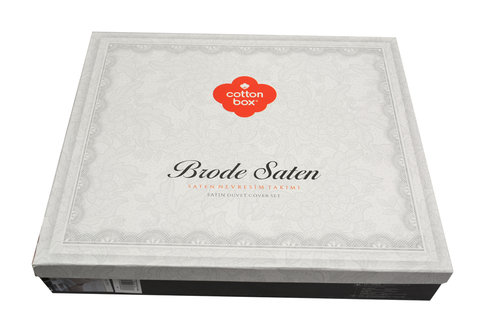 Постельное белье Cotton Box BRODE хлопковый ранфорс серый евро, фото, фотография