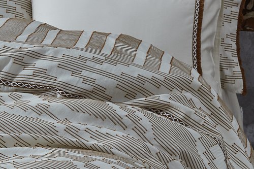 Постельное белье Ecocotton COLOSSAE органический хлопковый сатин делюкс горчичный евро, фото, фотография