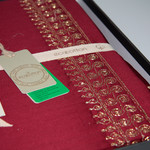 Постельное белье Ecocotton TUGRA органический хлопковый сатин делюкс бордовый евро-макси, фото, фотография