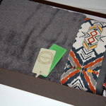 Полотенце для ванной в подарочной упаковке Ecocotton PAMIRA органический хлопок антрацит 80х150, фото, фотография