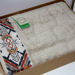 Полотенце для ванной в подарочной упаковке Ecocotton PAMIRA органический хлопок бежевый 80х150, фото, фотография