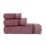 Полотенце для ванной Buldans ALMERIA хлопковая махра грязно-розовый 90х150, фото, фотография