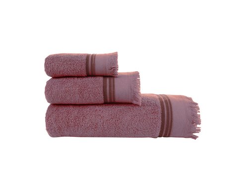 Полотенце для ванной Buldans ALMERIA хлопковая махра грязно-розовый 50х90, фото, фотография