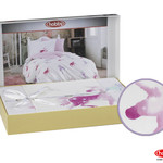 Детское подростковое постельне белье Hobby Home Collection MIA хлопковый поплин розовый 1,5 спальный, фото, фотография