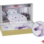 Детское подростковое постельне белье Hobby Home Collection MIA хлопковый поплин фиолетовый 1,5 спальный, фото, фотография