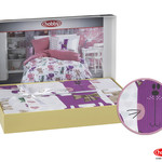 Детское подростковое постельне белье Hobby Home Collection MIOUU хлопковый поплин розовый 1,5 спальный, фото, фотография