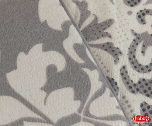 Постельное белье Hobby Home Collection LUDOVICA хлопковая фланель серый 1,5 спальный, фото, фотография