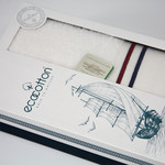 Полотенце для ванной в подарочной упаковке Ecocotton MARITIME органический хлопок белый 80х150, фото, фотография