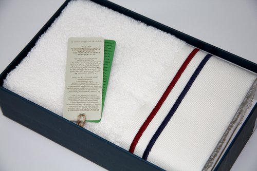 Полотенце для ванной в подарочной упаковке Ecocotton MARITIME органический хлопок белый 80х150, фото, фотография