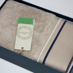 Полотенце для ванной в подарочной упаковке Ecocotton MARITIME органический хлопок бежевый 50х90, фото, фотография