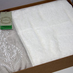 Полотенце для ванной в подарочной упаковке Ecocotton HANZADE органический хлопок кремовый 80х150, фото, фотография