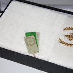 Полотенце для ванной в подарочной упаковке Ecocotton AHSEN органический хлопок мужской кремовый 50х90, фото, фотография