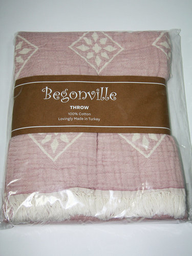 Плед Begonville EPHESUS хлопок pink 130х180, фото, фотография
