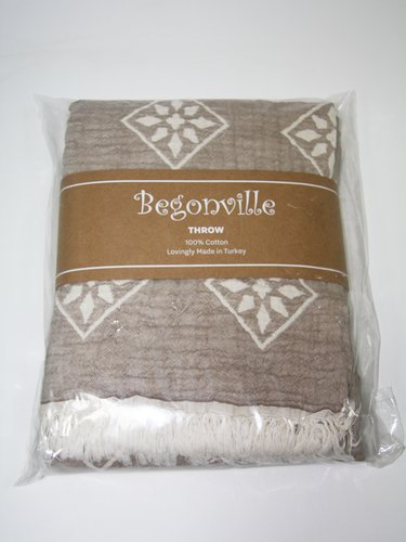 Плед Begonville EPHESUS хлопок beige 130х180, фото, фотография