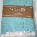 Плед Begonville TROY хлопок turquoise 130х180, фото, фотография