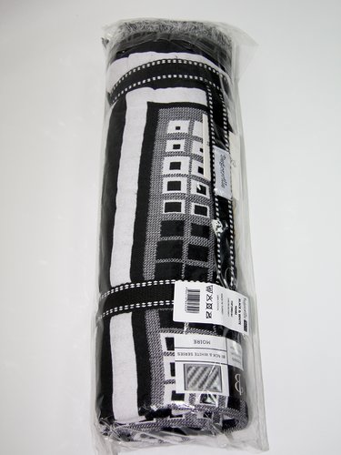 Плед Begonville BLACK & WHITE хлопок moire 150х200, фото, фотография
