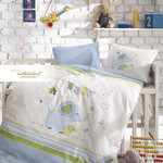 Постельное белье для новорожденных Istanbul Home Collection HAPPY синий, фото, фотография