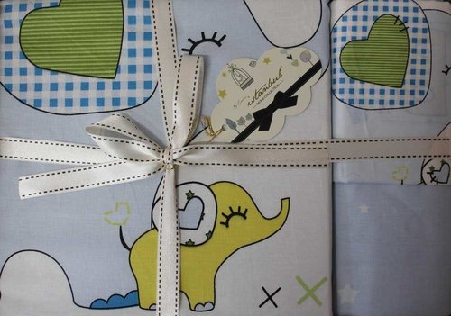 Постельное белье для новорожденных Istanbul Home Collection HAPPY синий, фото, фотография