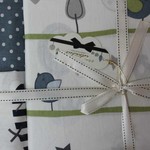 Постельное белье для новорожденных с пледом-пике Istanbul Home Collection BIRDLY серый, фото, фотография