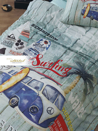 Детское постельное белье Istanbul Home Collection GENC RANFORCE SURFER хлопковый ранфорс 1,5 спальный, фото, фотография