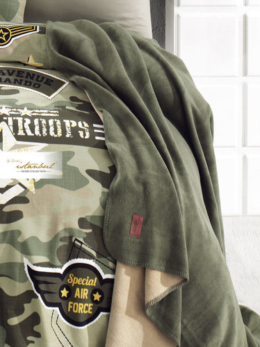 Детское постельное белье с пледом Istanbul Home Collection GENC RANFORCE PEACE хлопковый ранфорс 1,5 спальный, фото, фотография