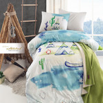 Детское постельное белье с пледом Istanbul Home Collection GENC RANFORCE SCOUT хлопковый ранфорс 1,5 спальный, фото, фотография