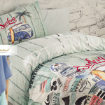 Детское постельное белье с пледом Istanbul Home Collection GENC RANFORCE SURFER хлопковый ранфорс 1,5 спальный, фото, фотография