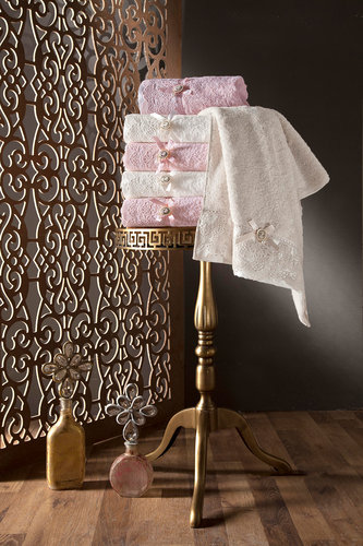 Набор полотенец для ванной 6 шт. Pupilla CLARA бамбуковая махра 70х140, фото, фотография