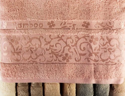 Набор полотенец для ванной 6 шт. Pupilla DIAMOND бамбуковая махра 70х140, фото, фотография