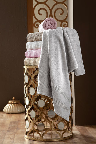 Набор полотенец для ванной 6 шт. Pupilla DESTINA бамбуковая махра 50х90, фото, фотография