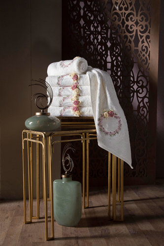 Набор полотенец для ванной 6 шт. Pupilla LINDA бамбуковая махра 70х140, фото, фотография