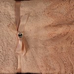 Полотенце для ванной в подарочной упаковке Pupilla VITA бамбуковая махра персиковый 50х90, фото, фотография