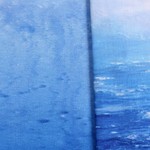 Постельное белье Ozdilek GRAND WAVE хлопковый ранфорс голубой евро, фото, фотография