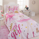 Детское постельное белье Ozdilek RANFORCE SUPER GIRL хлопковый ранфорс розовый 1,5 спальный, фото, фотография