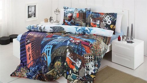 Постельное белье Ozdilek QUARTZ JERSEY хлопковый ранфорс евро, фото, фотография