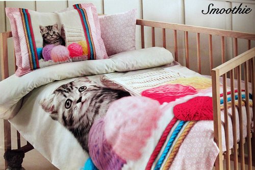 Постельное белье для новорожденных Ozdilek QUARTZ SMOOTHIE хлопковый ранфорс розовый, фото, фотография